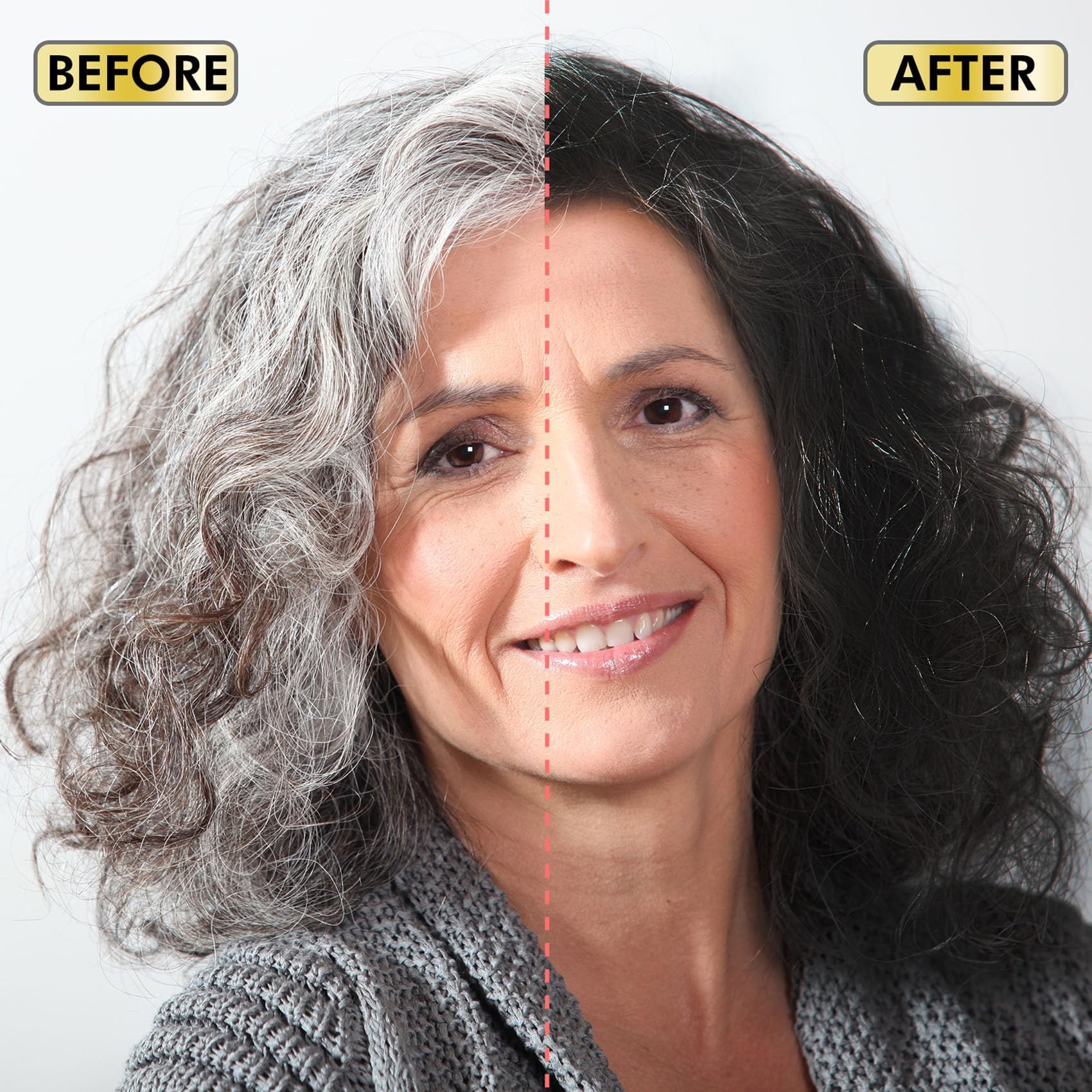 AUSGREER hair color shampoo application on dry hair for quick results
