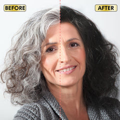 AUSGREER hair color shampoo application on dry hair for quick results