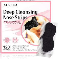 AUSLKA Blackhead Pore Strips pack shot showing the 120-count box for quick cleansing