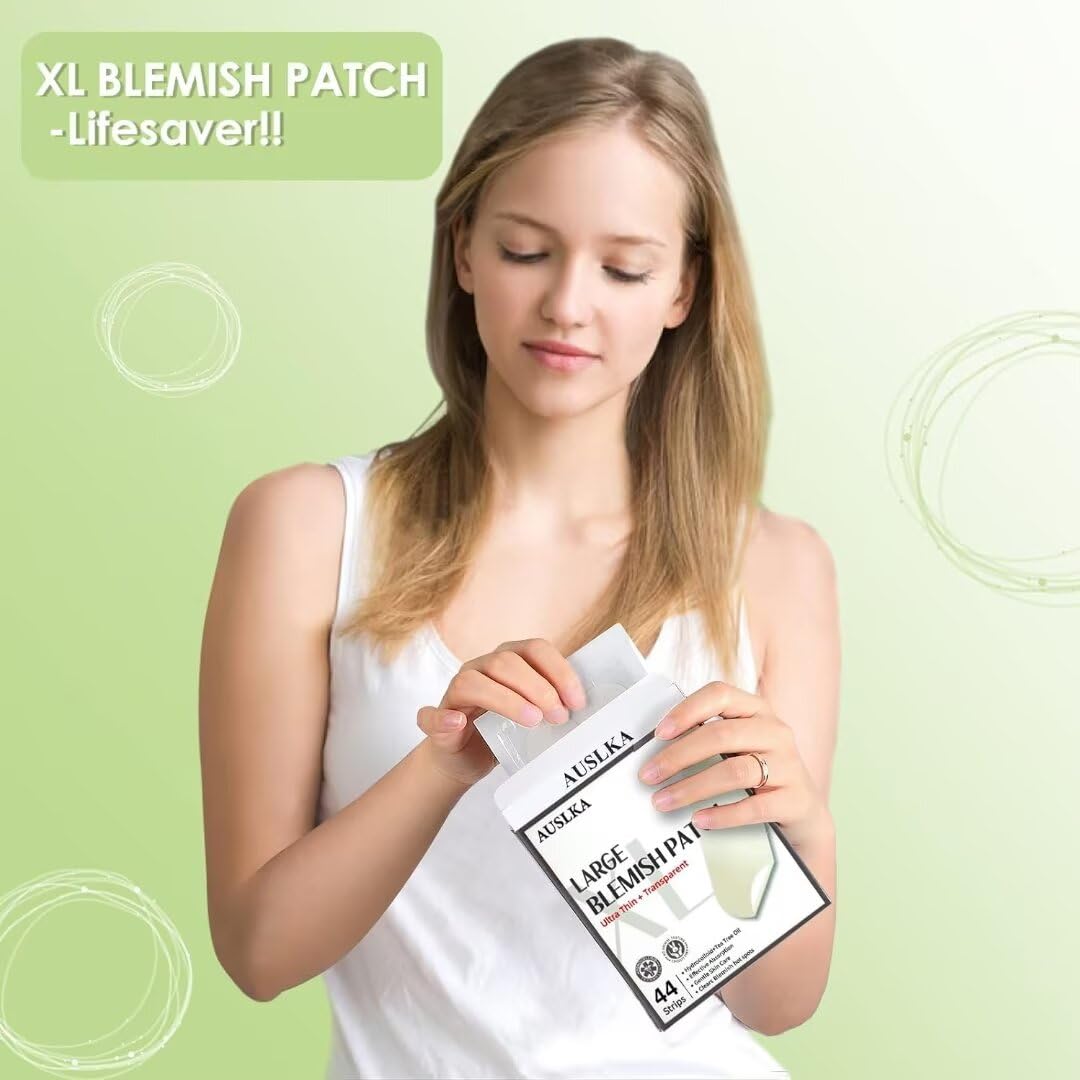 AUSLKA blemishes stickers suitable for daytime or nighttime wear without makeup.