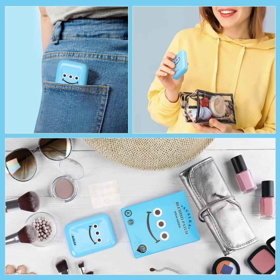 AUSLKA patches worn 6–8 hours for discreet blemish coverage.