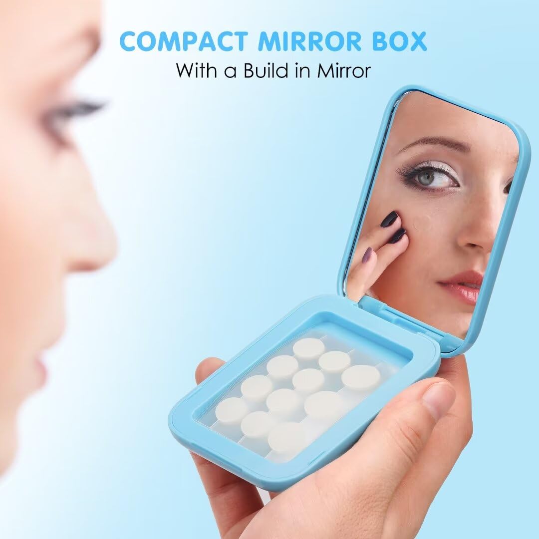 AUSLKA patches with invisible adhesion for makeup-friendly wear.
