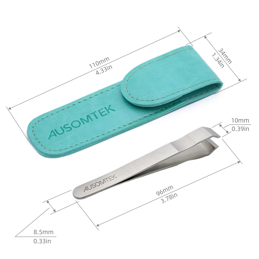Ausomtek fine eyebrow tool in stainless steel for precise shaping