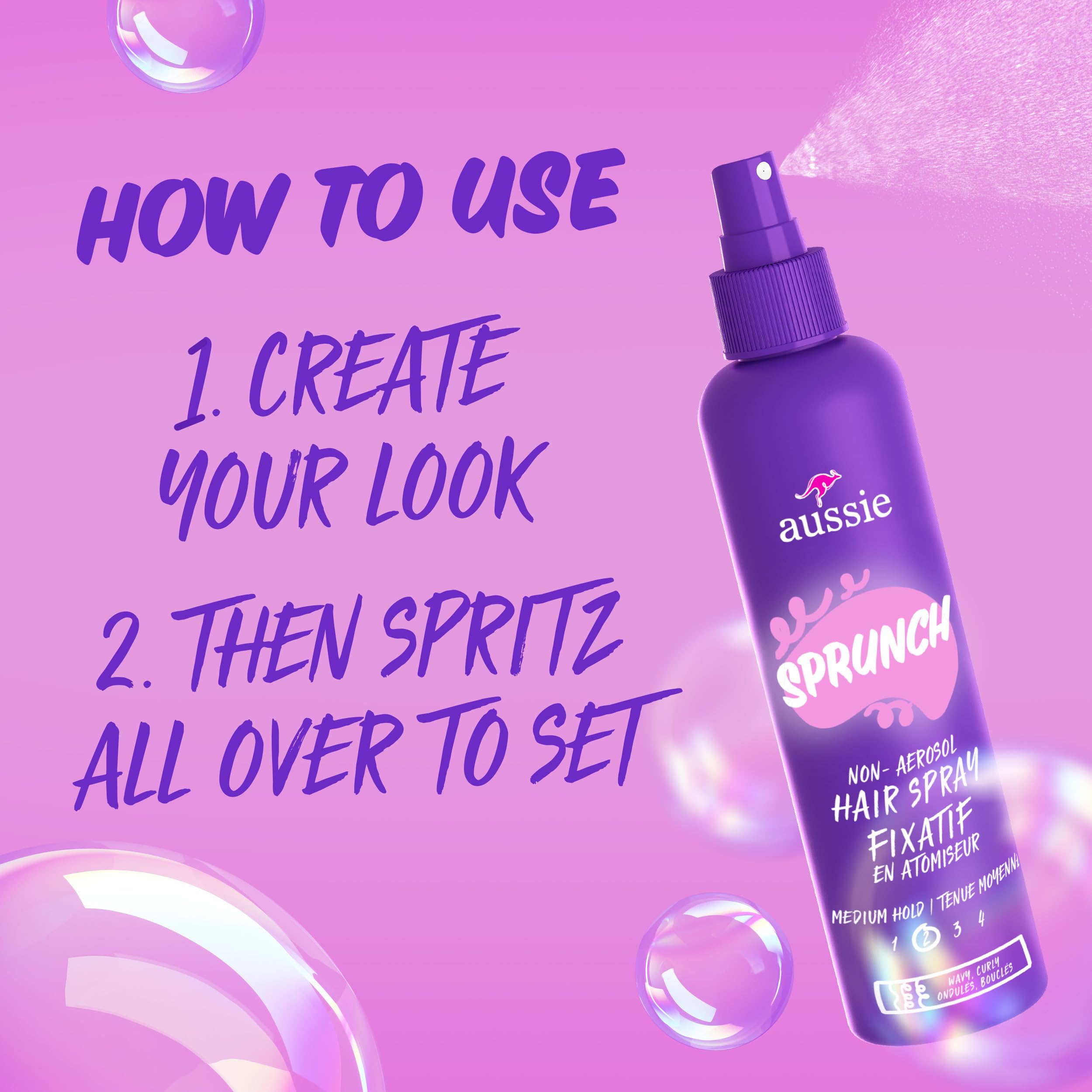 Aussie Hairspray scent citrus florals evokes ocean-kissed, refreshing aroma