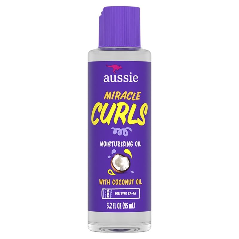Aussie Miracle Curls oil yields softer, more manageable curls.