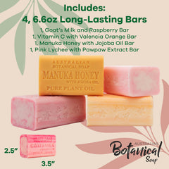 Australian Botanical Goat Milk Soap Valencia Orange bar with citrus lift.