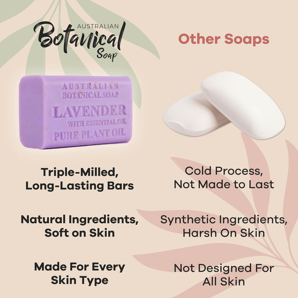 Australian Botanical Soap Essential Medley triple milled bar for long-lasting luxe lather
