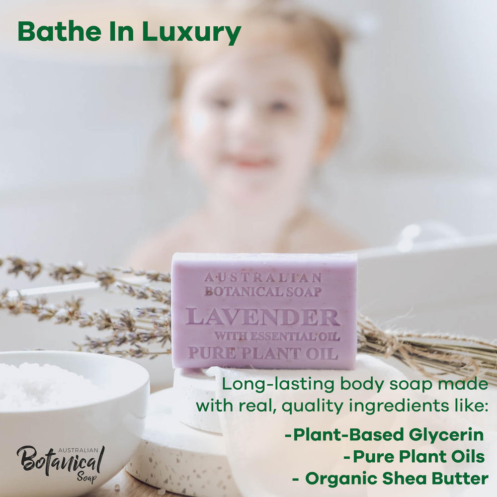 Australian Botanical Soap Essential Medley sandalwood bar enriched with cocoa butter for silky lather