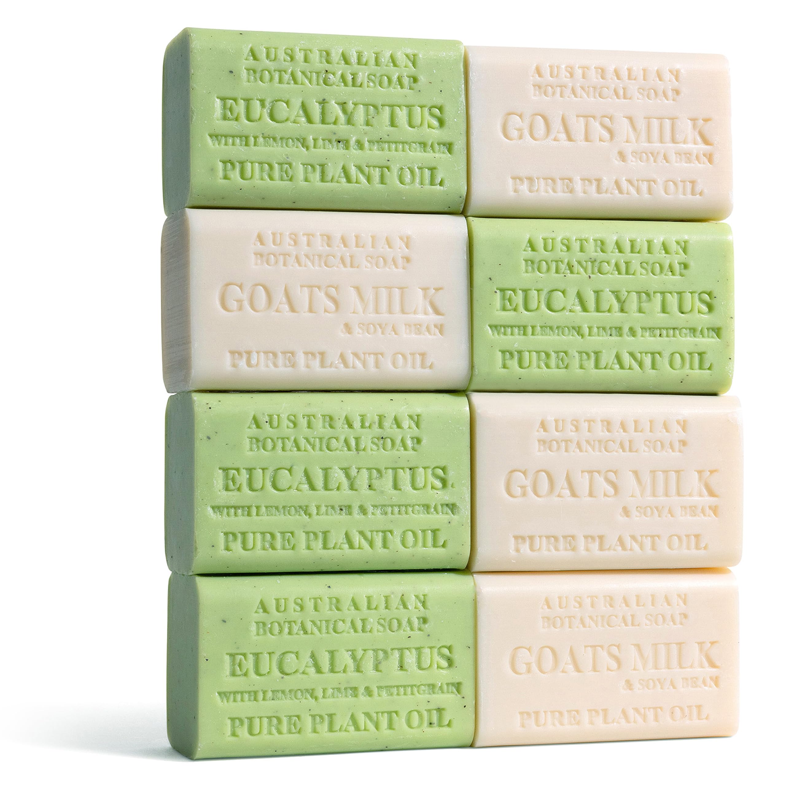 Australian Botanical Soap Goat Milk bar close-up for gentle cleansing.