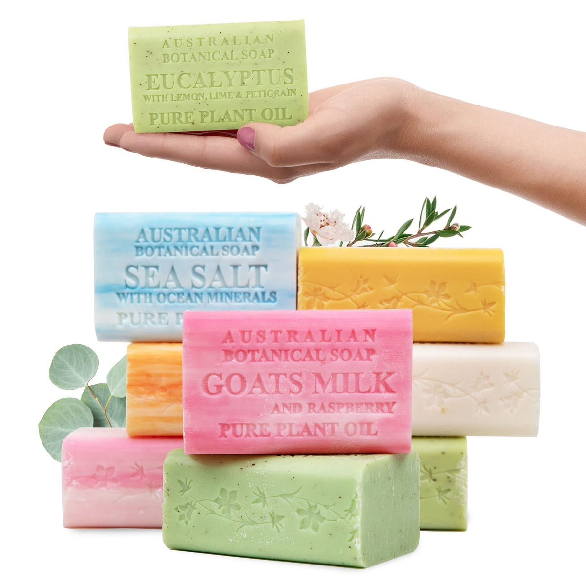 Australian Botanical Soap goats milk and soya bean bar for daily hydrating lather