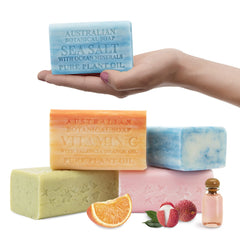 Australian Botanical Soap Sea Salt Ocean Minerals bar for refreshing, mineral-rich cleanse.