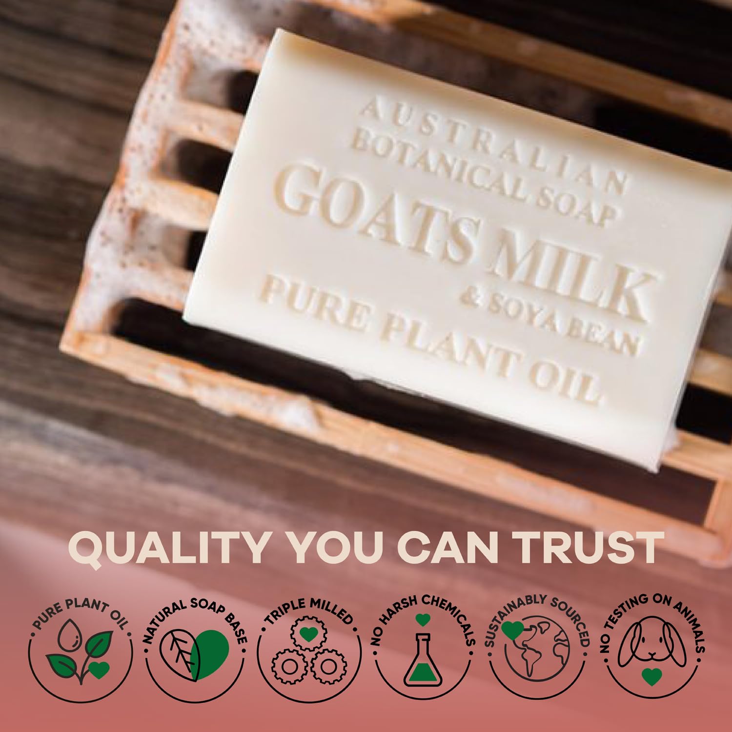 Australian Botanical Soap crafted in South Eastern Victoria delivers a tranquil scent.