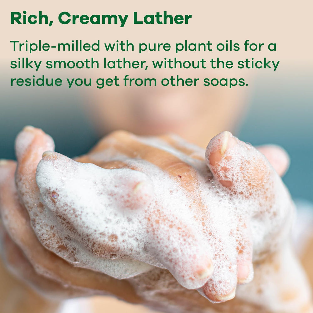 Australian Botanical Soap soya bean oil ingredient highlights hydration and vitamin E benefits.