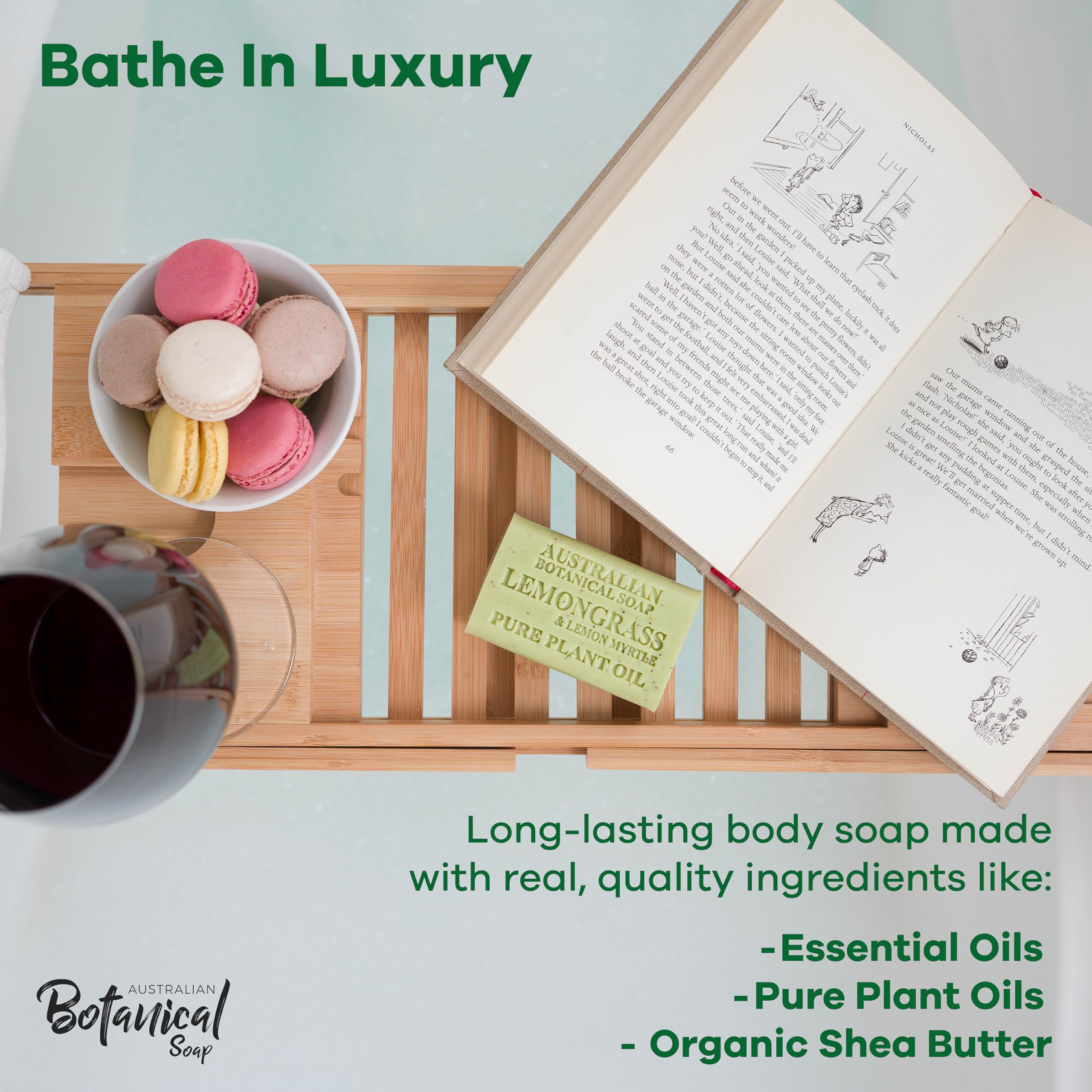 Australian Botanical Soap textura-espuma-cremosa: espuma rica que suaviza la piel