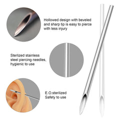 Autdor clamps four types for secure positioning during septum nose and ear piercings