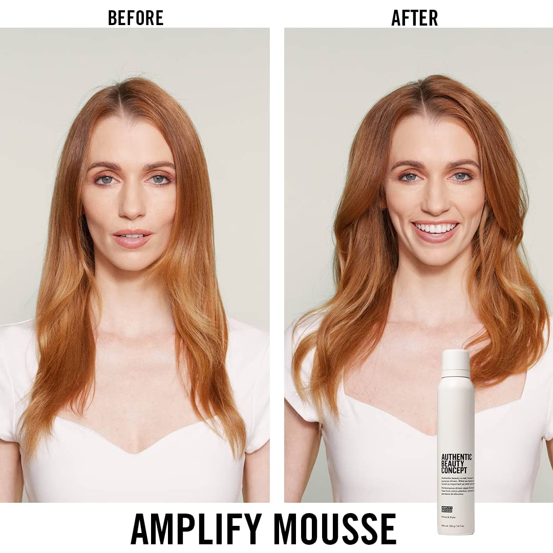 Amplify Mousse during blow-dry with heat protection