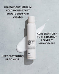 Amplify Mousse foam dispenser for quick styling