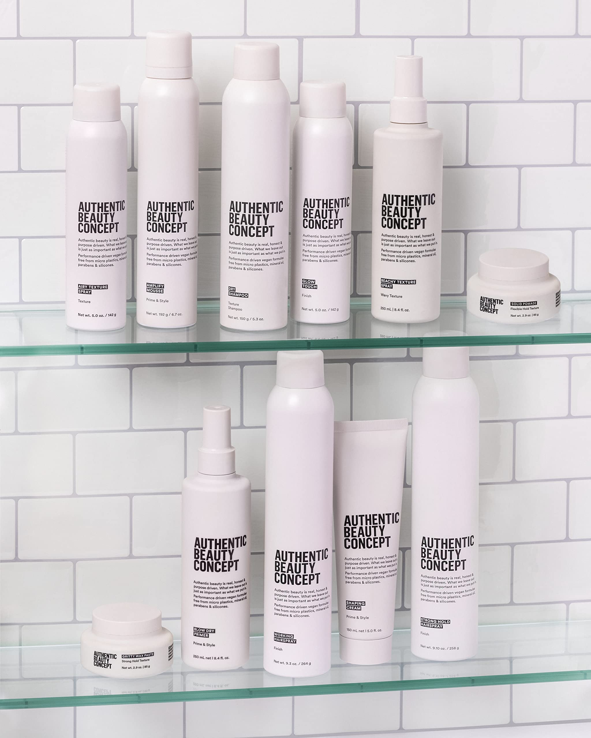 Amplify Mousse vegan and silicone-free ingredients