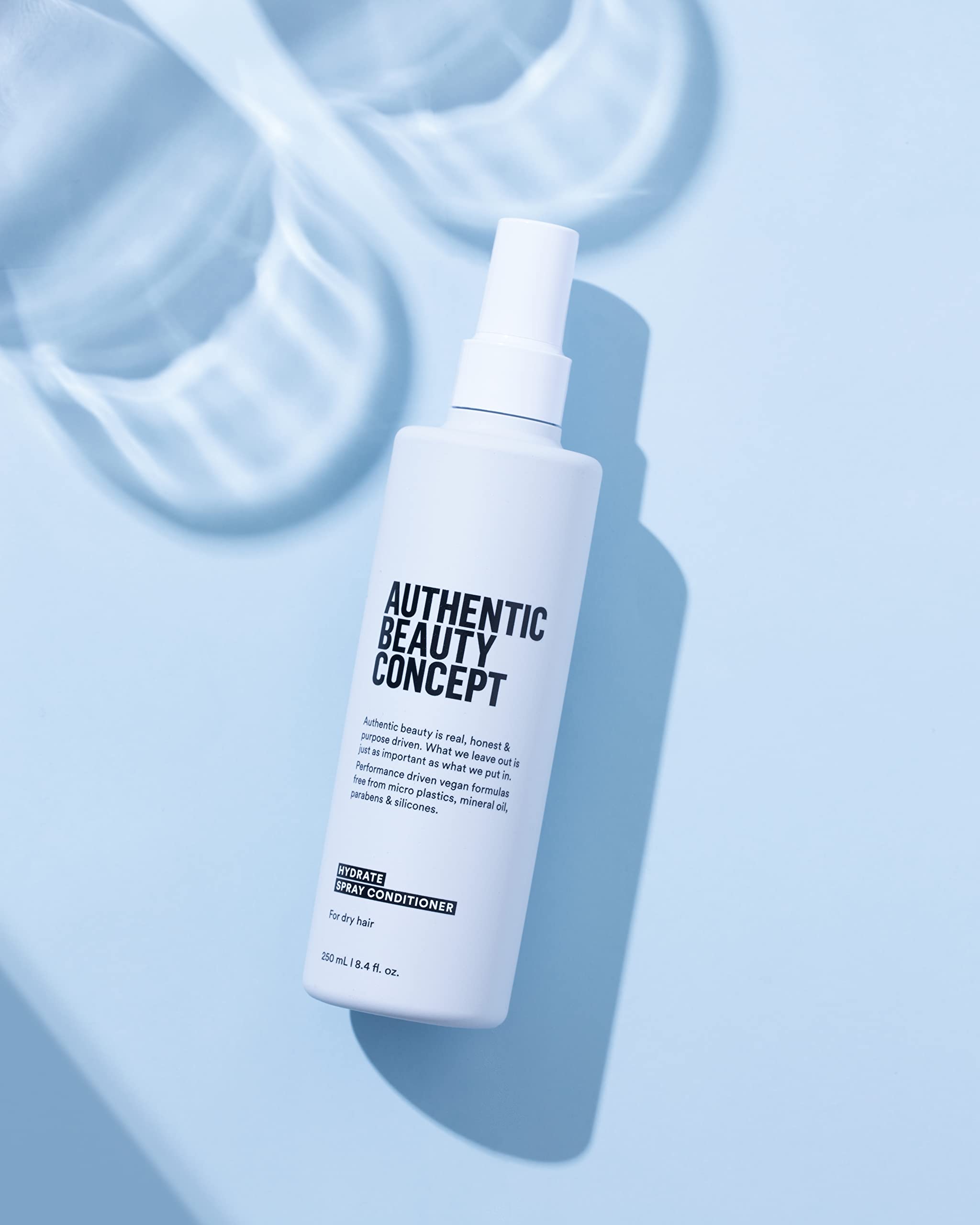 Authentic Beauty Concept vegan formula supports a cruelty-free routine.