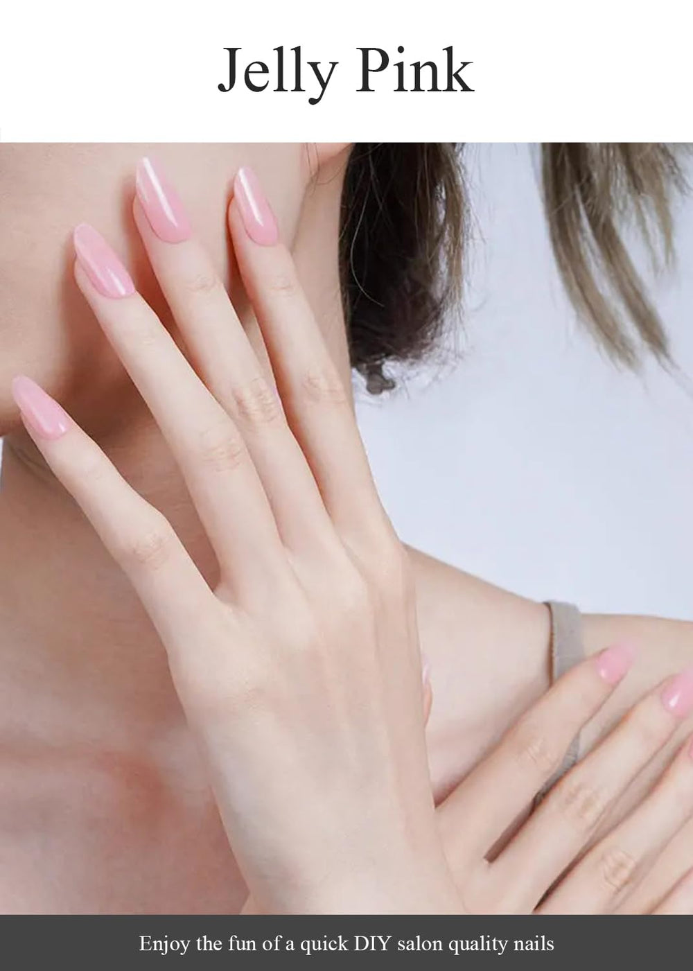 AutyaMee gel nail strips 20 stickers—varied sizes for precise fit.