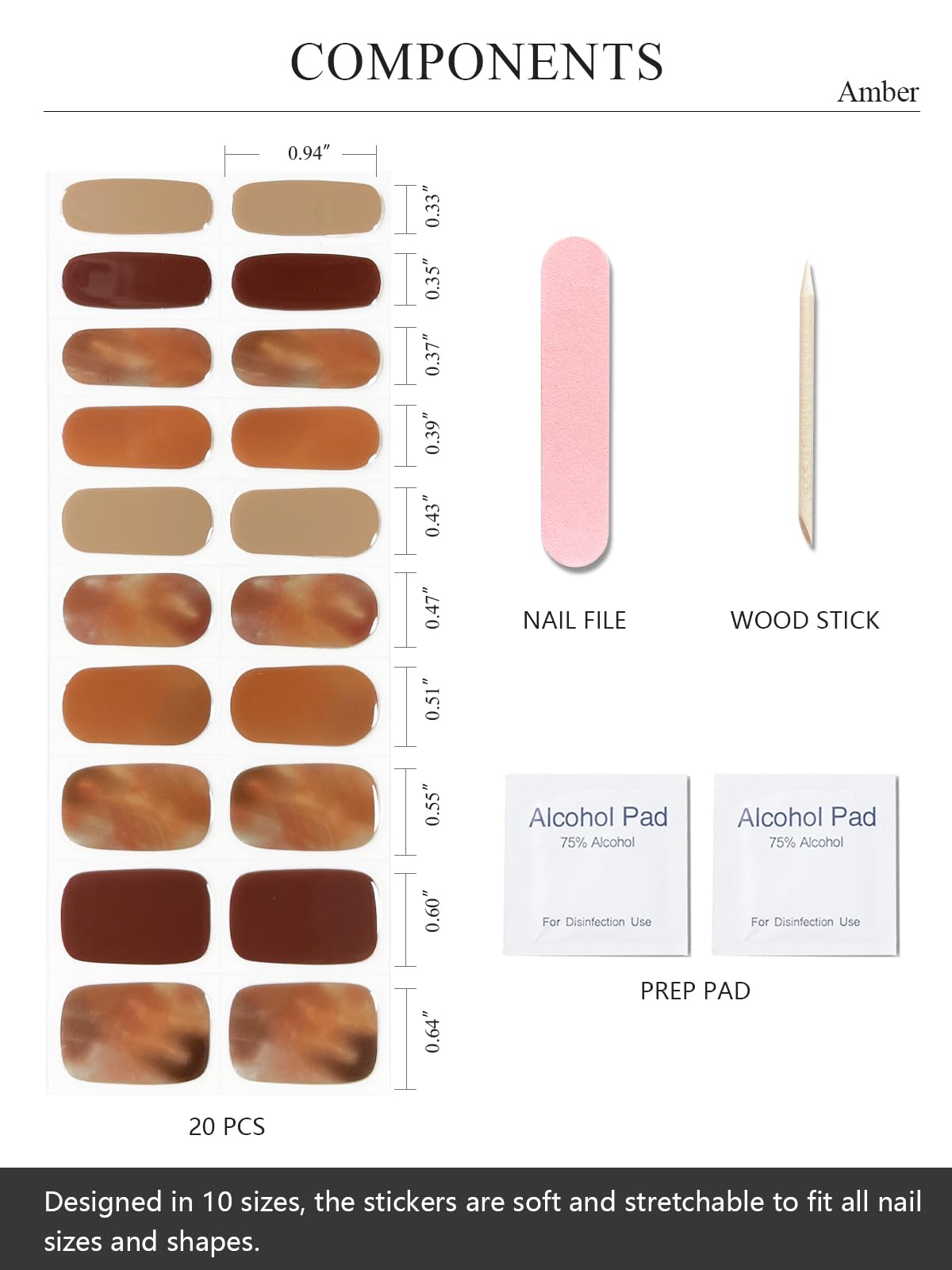 AutyaMee nail wrap application step shows easy stick-and-cure process