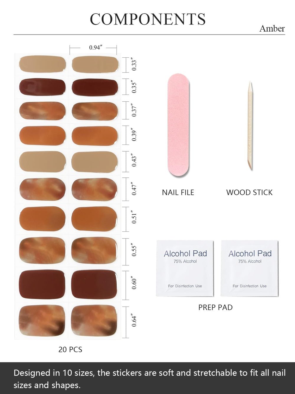 AutyaMee nail wrap application step shows easy stick-and-cure process
