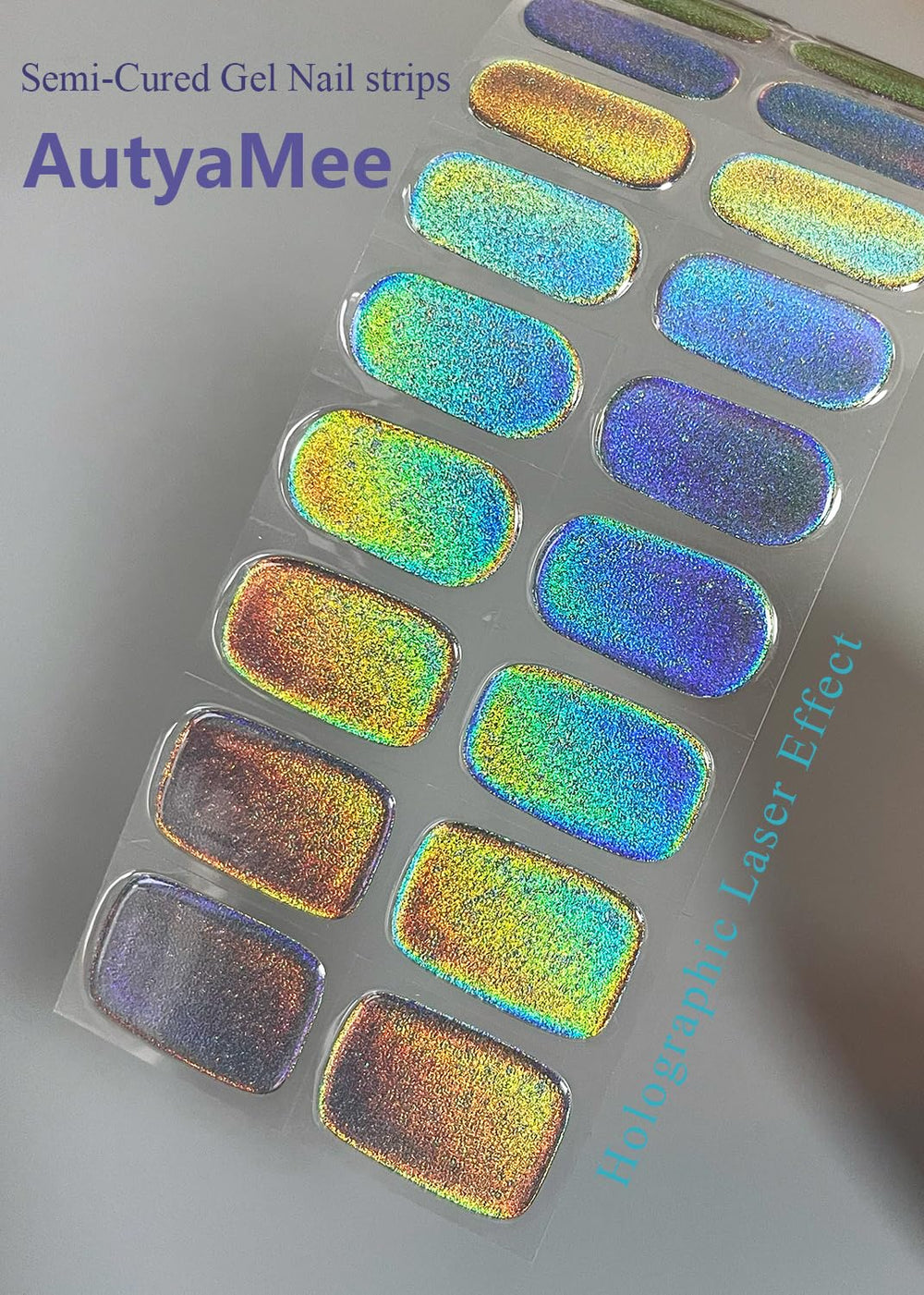 AutyaMee UV lamp curing process image showing rapid set for salon results.
