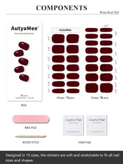AutyaMee gel nail wraps cured under UV/LED lamp for durable manicure