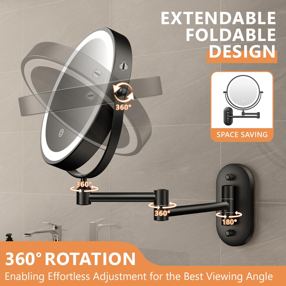 Auxmir black finish vanity mirror adds sleek style to any room