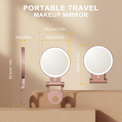 Auxmir double-sided makeup mirror with light for daily routines
