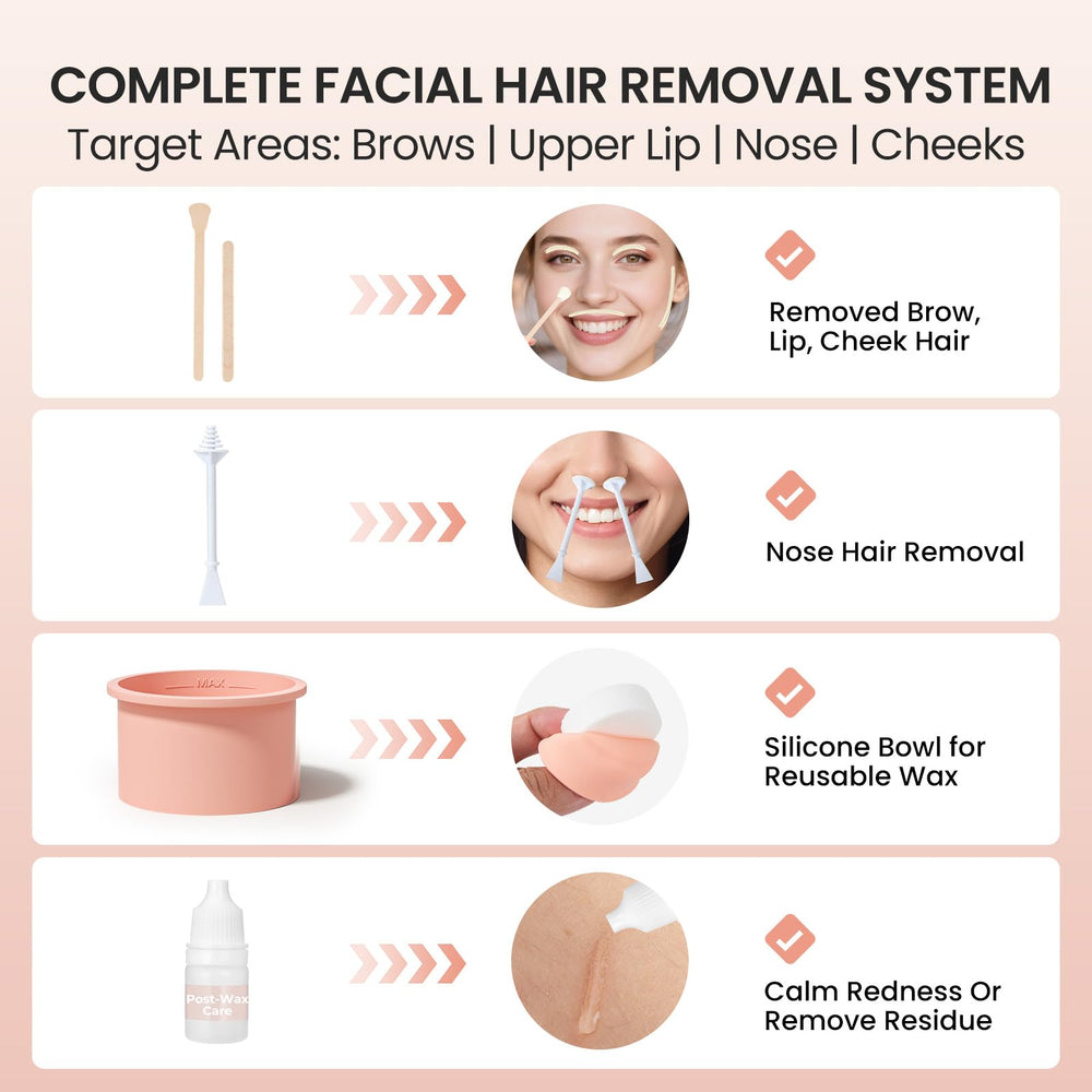 AUZEAL nose sticks six-pack for precise nose hair removal