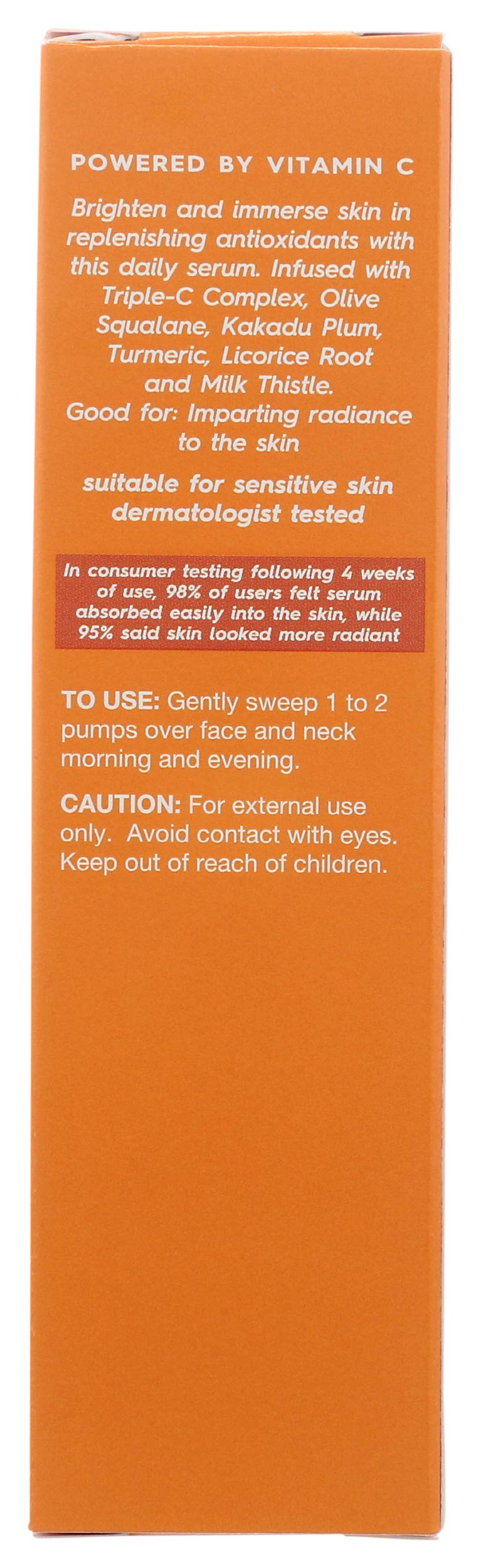 Avalon Organics Radiance Serum olive squalane for lightweight hydration