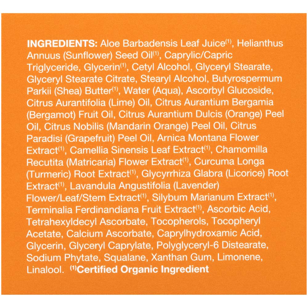Avalon Organics ingredients scene highlights Kakadu Plum and Olive Squalane for hydration