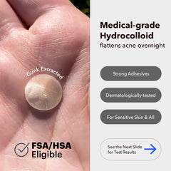 AVARELLE hydrocolloid patch blends with skin for day-long discretion.