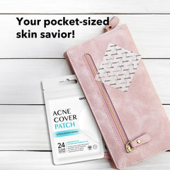 AVARELLE Hydrocolloid Patches on Blemish illustrate protective, absorbing patch for breakouts.