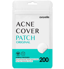 AVARELLE pimple patch with transparent cover hides blemishes discreetly.