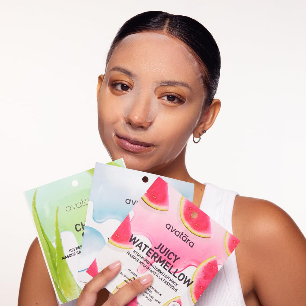 Avatara All-Stars 8-Pack Calming Aloe Mask for soothing comfort