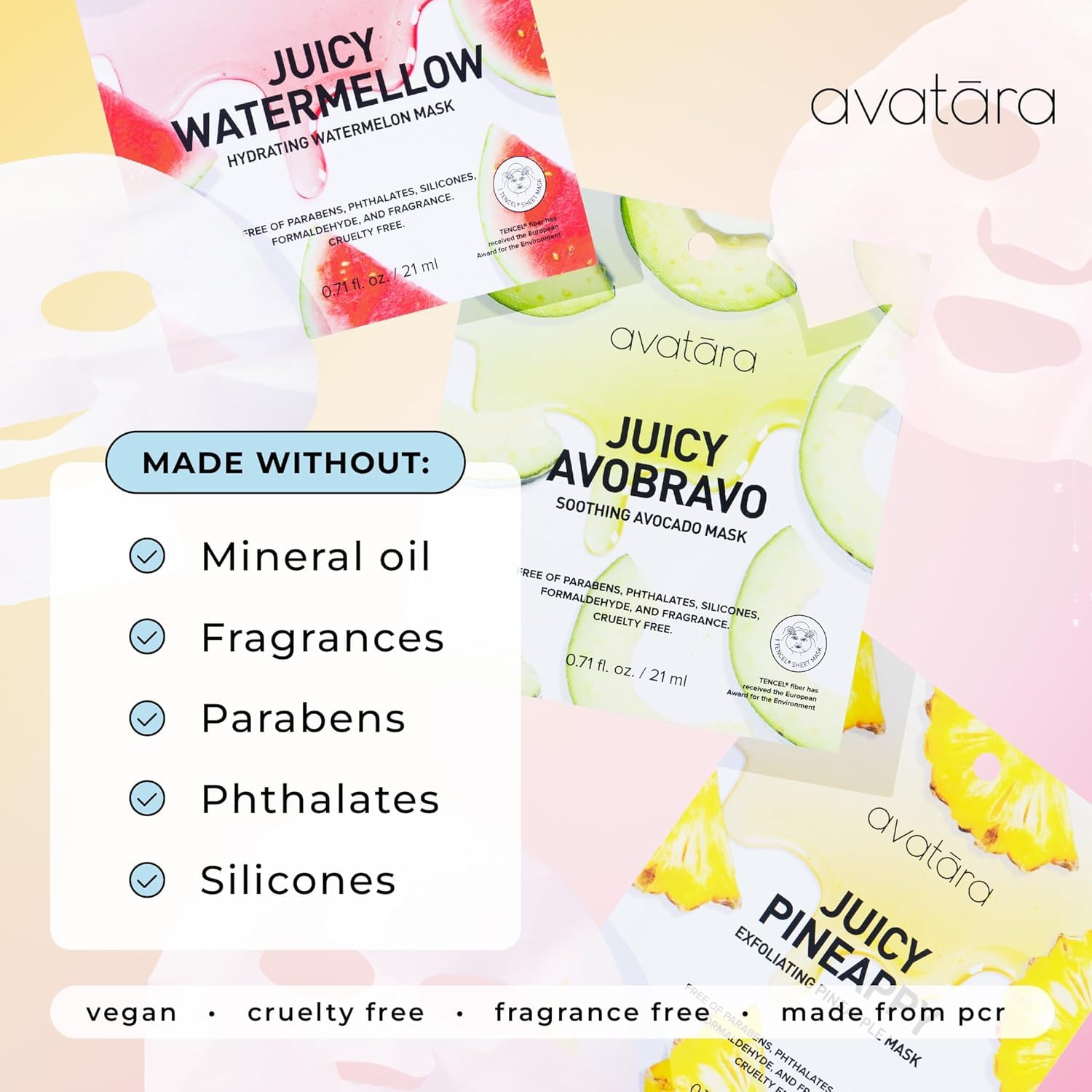 Avatara All-Stars 8-Pack Cruelty-Free Logo closeup for ethical skincare