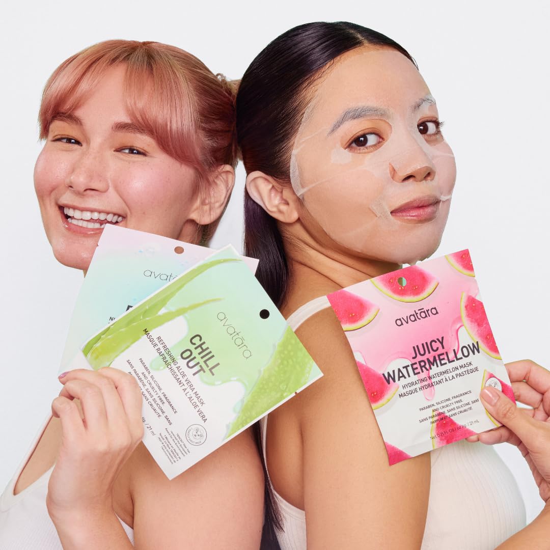 Avatara All-Stars 8-Pack Fragrance-Free Closeup Mask for clean hydration
