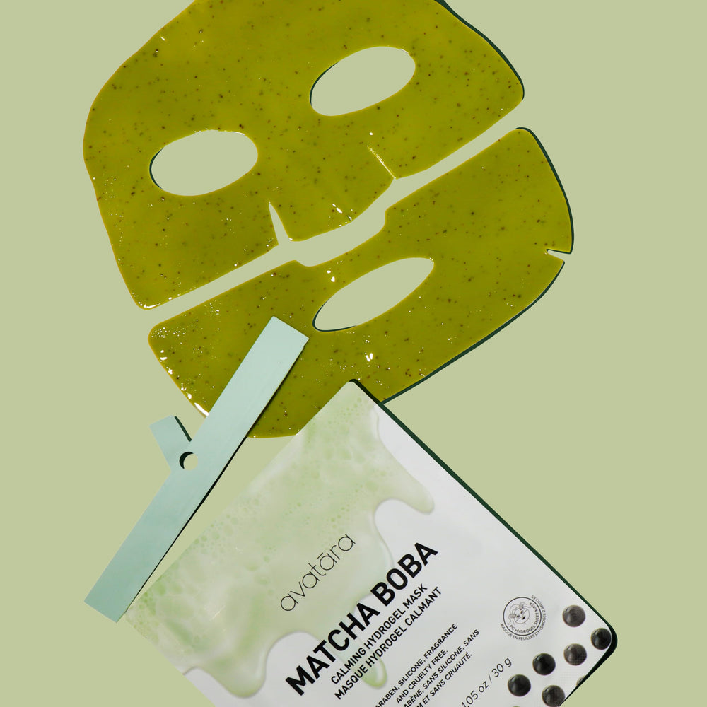 Avatara Rose Boba Mask sheet showcases Niacinamide for barrier balance.