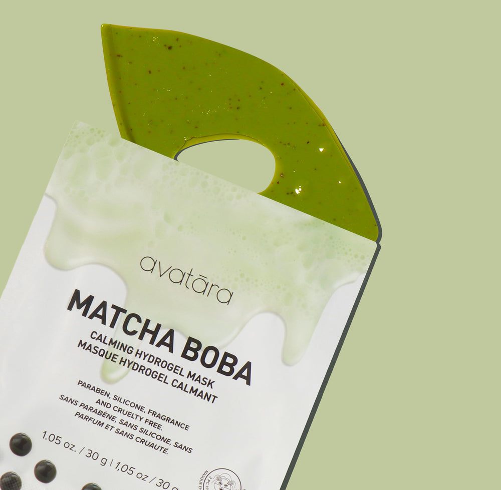 Avatara Rose Boba Mask petals close-up hints at floral luminosity.