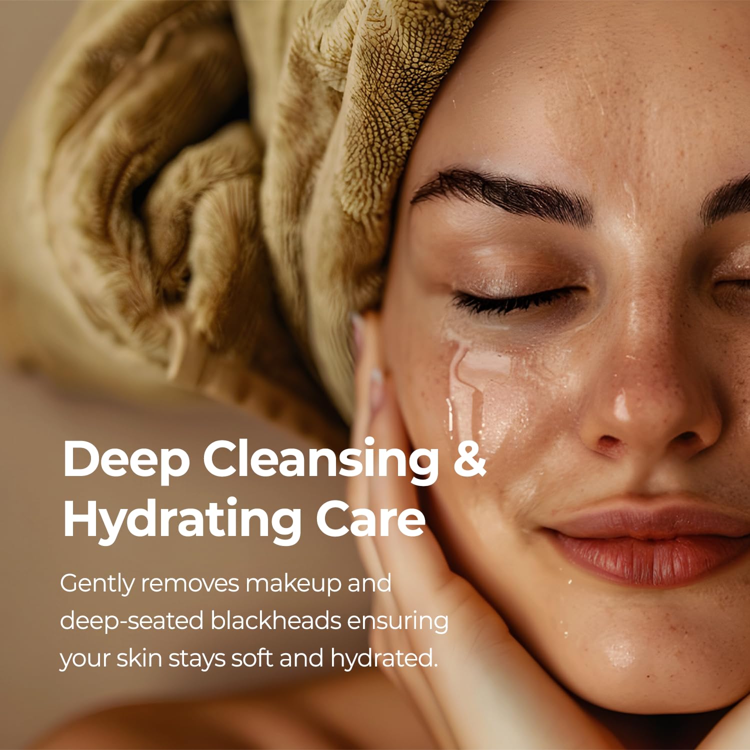 AVCA Blackhead Remover Cleansing Oil texture with droplet supports pore refining.