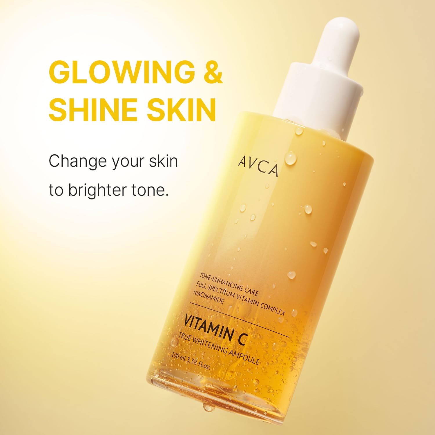 AVCA serum with Damask rose extract for soothing antioxidant nourishment