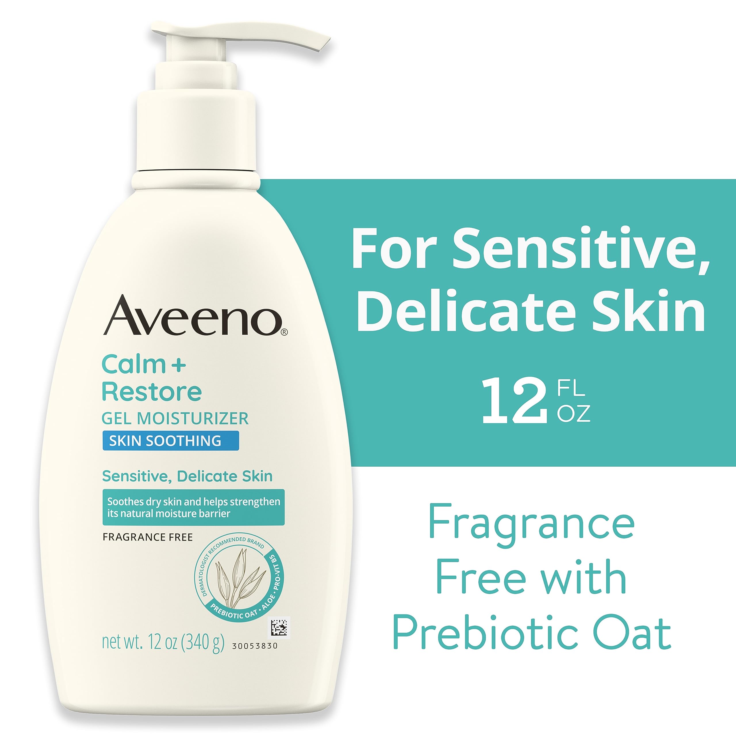 Aveeno Calm + Restore oats concept highlights prebiotic oat support