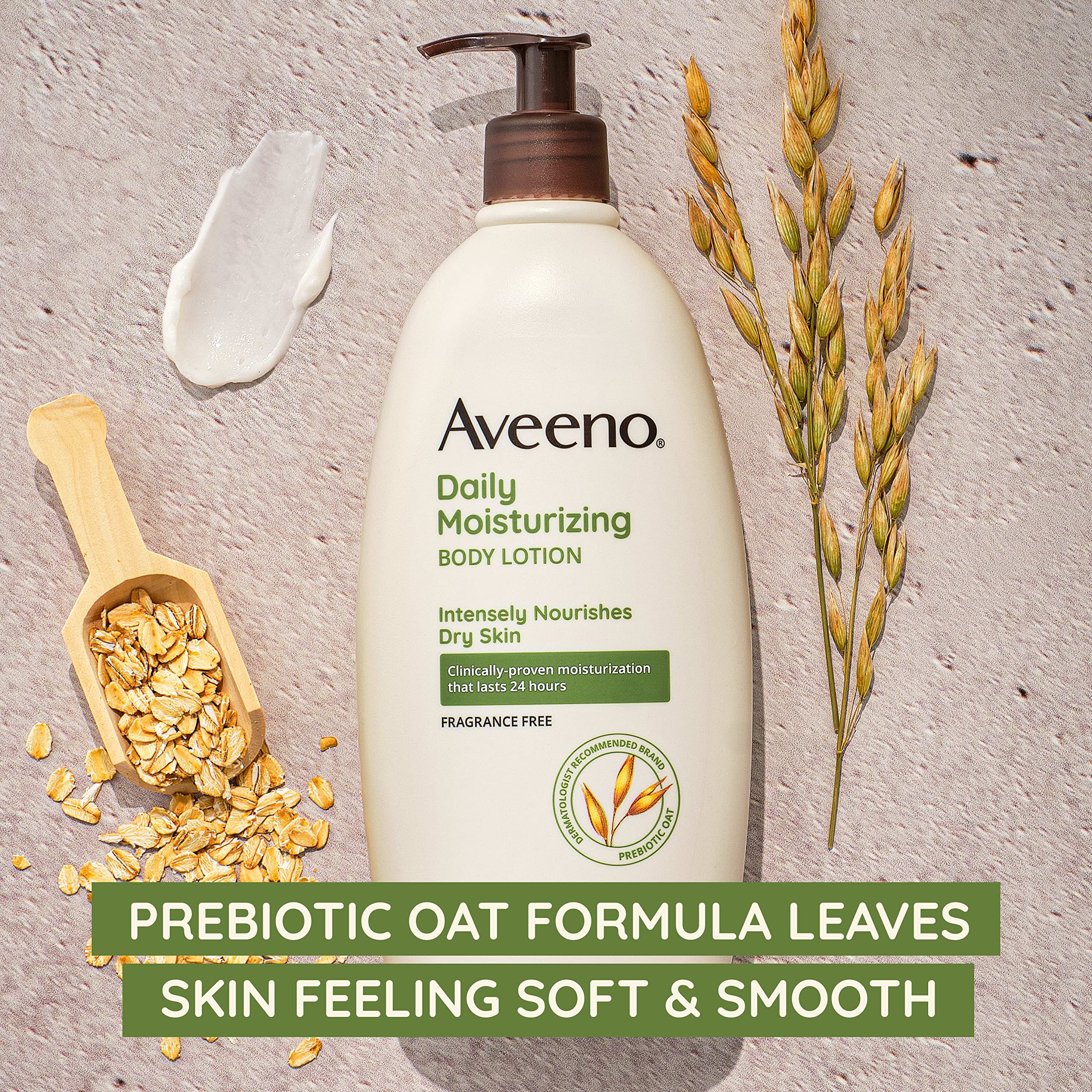 Aveeno barrier illustration showing protective barrier from colloidal oatmeal for hydration