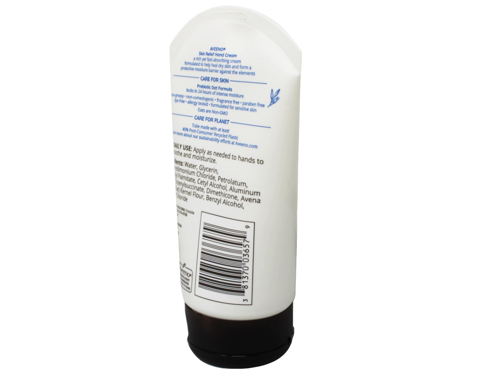 Aveeno Intense Relief Hand Cream on a desk for quick daily usage.