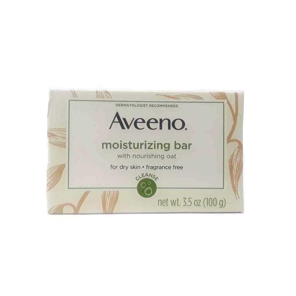 Aveeno Naturals soap-free oatmeal bar cleanses gently for dry skin