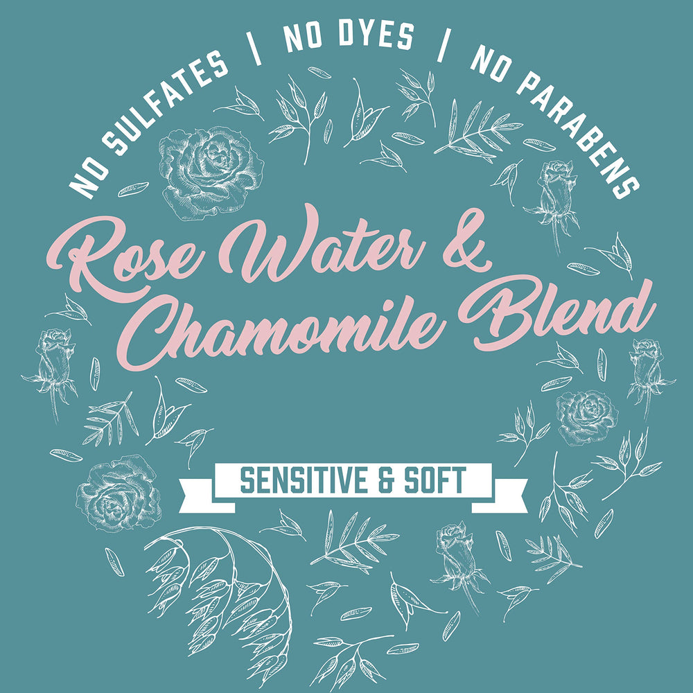 Aveeno oats, rose water, chamomile close-up highlighting soothing ingredients