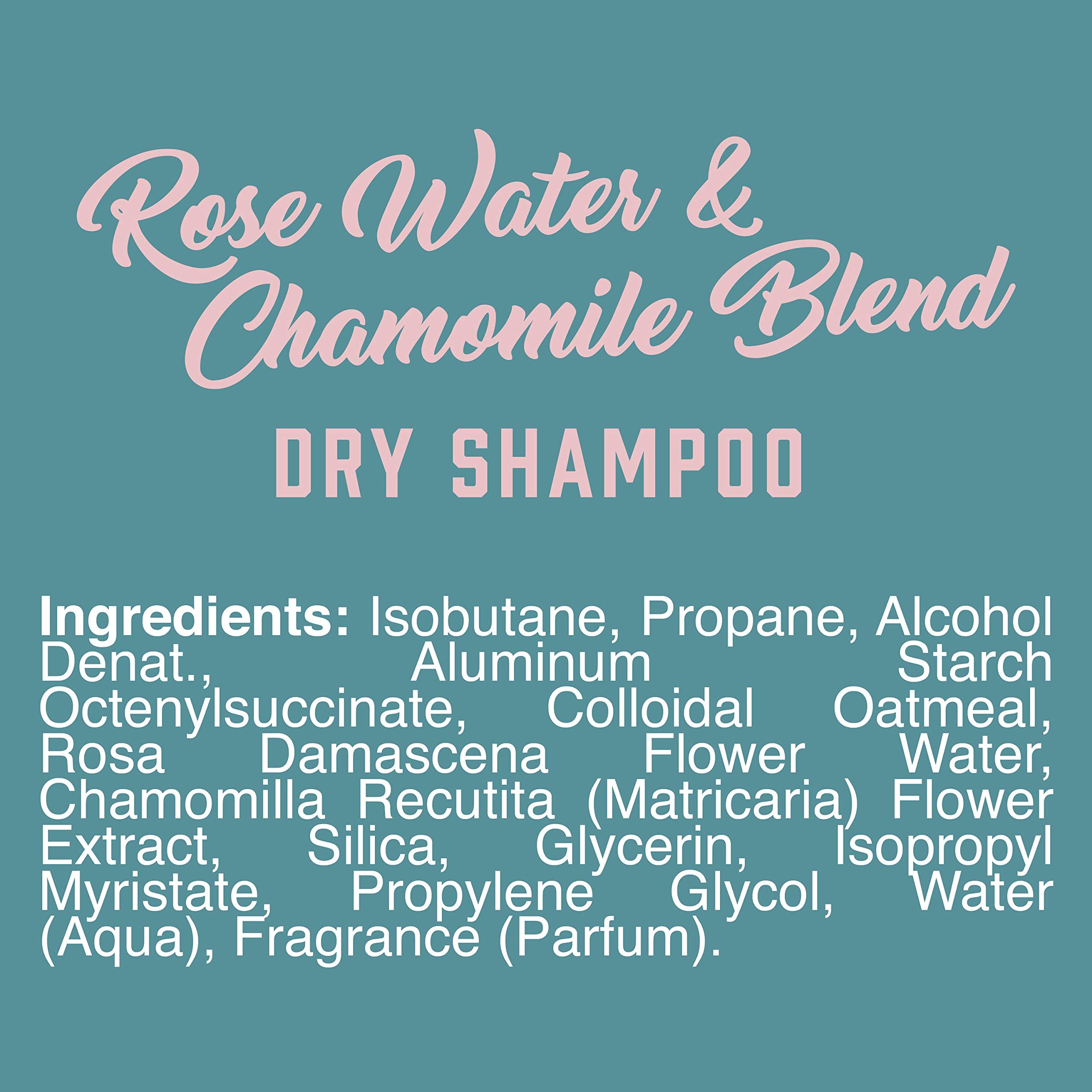 Aveeno Rose Water & Chamomile Dry Shampoo spray on roots adds light volume
