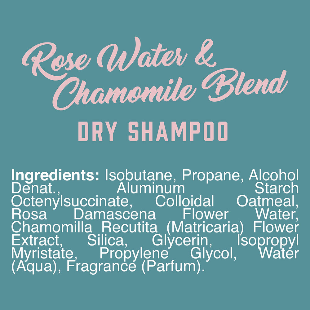 Aveeno Rose Water & Chamomile Dry Shampoo spray on roots adds light volume